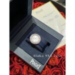 PIAGET's Exquisite White Rich Beauty Private Clothing Dressing Accessories  Full Diamond Disc "Time Runs" Women's Watch  Genuine crocodile embossed watch strap - Image 8