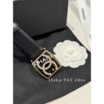 Chanel's "musthave wardrobe outfit for white and rich beauty"   24p latest Xiushui Diamond logo genuine leather belt. - Image 8