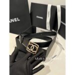 Chanel's "musthave wardrobe outfit for white and rich beauty"   24p latest Xiushui Diamond logo genuine leather belt. - Image 10