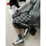 Chanel  24p Early Spring New Collection  Self preserved High end Silver Mary Jane Pointed Water Diamond Single Shoes for Women. - Image 10