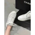 Chanel 8/15_ 23a's most beautiful pair of white shoes CC version Air Force One. Black and white optional gift box packaging - Image 6