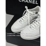 Chanel 8/15_ 23a's most beautiful pair of white shoes CC version Air Force One. Black and white optional gift box packaging - Image 10
