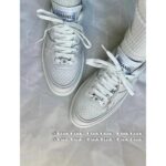 Chanel 8/15_ 23a's most beautiful pair of white shoes CC version Air Force One. Black and white optional gift box packaging - Image 11
