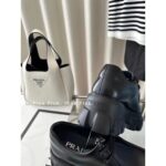 Prada 9.27 23a latest thick soled gear glossy leather thick soled sponge shoes. Show off your long legs and height, with a strong girlish vibe - Image 5
