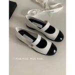 Chanel's "Mary Jane Exclusive Princess" 23k latest model. Self retained shiny cowhide round toe doll single shoe - Image 6