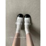 Chanel's "Mary Jane Exclusive Princess" 23k latest model. Self retained shiny cowhide round toe doll single shoe - Image 7