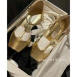 Chanel's own collection  the most beautiful pair of pointed single shoes in 23k. Three dimensional resin camellias embellish the small slope and design, showcasing the leg lengthening artifact - Image 6