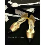 Chanel's own collection  the most beautiful pair of pointed single shoes in 23k. Three dimensional resin camellias embellish the small slope and design, showcasing the leg lengthening artifact - Image 13