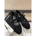 Chanel  The most beautiful pair of 24C Mary Jane is hereMilk white is really cute, imported original C corduroy fabric. Self retention funds - Image 3