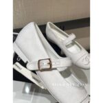 Chanel  The most beautiful pair of 24C Mary Jane is hereMilk white is really cute, imported original C corduroy fabric. Self retention funds - Image 7