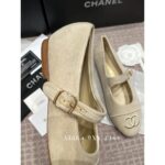 Chanel  The most beautiful pair of 24C Mary Jane is hereMilk white is really cute, imported original C corduroy fabric. Self retention funds - Image 10