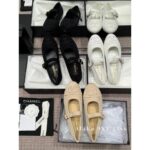 Chanel  The most beautiful pair of 24C Mary Jane is hereMilk white is really cute, imported original C corduroy fabric. Self retention funds - Image 12