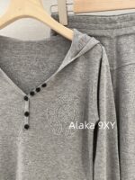 Chrome Hearts Reserved/2022ss Early Autumn New Cruo   Cross hot stamping fashionable sports suit women's hooded sweatshirt casual wide leg pants twopiece set trendy autumn casual lazy suit, this set is still the most practical to wear, giving people a comfortable and free relaxed state! Highlighting the casual and lazy temperament, the printed pattern has many scenes, with some exquisite and unique feelings. The high waisted design enhances the waistline and elongates the leg lines, creating a paper figure effect - Image 6