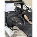 Chanel  24c Spring/Summer New Collection Black Diamond Logo Slope Heel Sandals/Waterproof Platform Thick soled Shoes Gift Box Packaging - Image 3