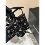 Chanel  24c Spring/Summer New Collection Black Diamond Logo Slope Heel Sandals/Waterproof Platform Thick soled Shoes Gift Box Packaging - Image 8