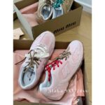 Miumiu x Newblance530   24ss Early Spring Show CollectionRetro Melad colored sneakers are here. Invincible comfortable retro versatile gift box packaging. - Image 15