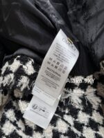 GUCCI 2024 Autumn/Winter New Collection _ Classic Thousand Bird Grid Color blocked Coarse Fleece Knitted Jacket Jacket for Women's Autumn/Winter Short Style Korean Gold Cardigan Dressing - Image 6