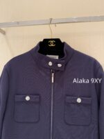 CHANEL 24B Autumn/Winter New Collection  Cotton padded sports and leisure jacket with zipper style stand up collar pocket for women. Highly comfortable and sporty to wear - Image 8