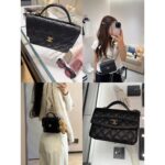 CHANEL 5c Early Spring New Collection/High Cost Performance  One pack three back imported original Chang caviar cowhide backpack  Little Book Bag Girl - Image 8