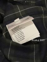 MIUMIU ""American retro campus style outfit ” 2024 Autumn/Winter New Collection Initial Sheer Wool Material   Collar plaid metal button shirt set for women - Image 10