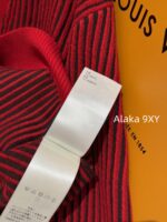 LOUIS VUITTON   24 Autumn/Winter New Collection  Letter Emblem Color blocked Stripe Vneck Pearl Button Knitted Sweater Fashion Cardigan Sweater Unisex Loose fit - Image 7