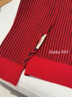 LOUIS VUITTON   24 Autumn/Winter New Collection  Letter Emblem Color blocked Stripe Vneck Pearl Button Knitted Sweater Fashion Cardigan Sweater Unisex Loose fit - Image 18