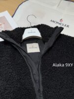 Moncler   24 Autumn/Winter New Collection Plush Lamb Hair Teddy High Collar Jacket Down Jacket. 90 National Standard White Duck Velvet Material - Image 4