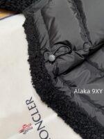 Moncler   24 Autumn/Winter New Collection Plush Lamb Hair Teddy High Collar Jacket Down Jacket. 90 National Standard White Duck Velvet Material - Image 7