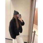 Moncler   24 Autumn/Winter New Collection Plush Lamb Hair Teddy High Collar Jacket Down Jacket. 90 National Standard White Duck Velvet Material - Image 12