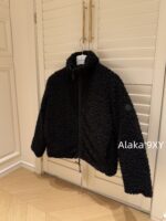 Moncler   24 Autumn/Winter New Collection Plush Lamb Hair Teddy High Collar Jacket Down Jacket. 90 National Standard White Duck Velvet Material - Image 17