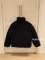 Moncler   24 Autumn/Winter New Collection Plush Lamb Hair Teddy High Collar Jacket Down Jacket. 90 National Standard White Duck Velvet Material - Image 19