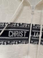 DIORD  2024 Early Autumn New Collection   100 wool material hooded jacquard letter logo zipper jacket for women. - Image 15