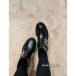 Roger Vivier High Quality Rv   2024 early autumn new series classic shoe type thick sole slimming leg length leather motorcycle boots - Image 14