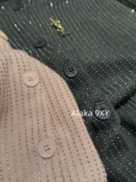 Yves Saint Laurent Y  2024 Autumn/Winter New Collection  Starry Sky Sparkling Heavy Industry Hot Diamond Long Sleeve Round Neck Knitted Cardigan Women's Lazy Style Single breasted Sweater Coat - Image 19