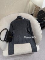 Yves Saint Laurent Y  2024 Autumn/Winter New Collection  Starry Sky Sparkling Heavy Industry Hot Diamond Long Sleeve Round Neck Knitted Cardigan Women's Lazy Style Single breasted Sweater Coat - Image 20