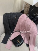 Yves Saint Laurent Y  2024 Autumn/Winter New Collection  Starry Sky Sparkling Heavy Industry Hot Diamond Long Sleeve Round Neck Knitted Cardigan Women's Lazy Style Single breasted Sweater Coat - Image 23