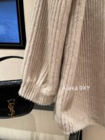 Yves Saint Laurent, the heiress of a wealthy family ” 2024 autumn and winter new stand up collar fur integrated soft and versatile fur coat made of highquality soft and environmentally friendly fur - Image 9