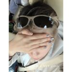 Chanel Y2k stylefuturistic 24 CoCo Neige series rhinestone curved sunglasses for women   Handsome and versatile, unbeatable, showing off a small face. Gift box packaging - Image 3