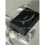 Chanel Y2k stylefuturistic 24 CoCo Neige series rhinestone curved sunglasses for women   Handsome and versatile, unbeatable, showing off a small face. Gift box packaging - Image 6