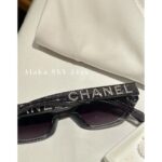 Chanel Wang Yibo's main promotion in this issue  24 CoCo Neige SeriesDiamond Starry Sky Narrow Edition Sunglasses   Handsome and versatile, unbeatable, showing off a small face. Gift box packaging - Image 9