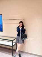 THOM BROWNE TB Girl Autumn/Winter College Style Dress UpFour Bar Wool  Hooded knitted slim fit short cardigan/base shirt - Image 4