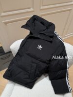 balenciaga  BB Classic Collection2024 Autumn/Winter New Collection Three Bar Bread Cotton Jacket/Men's and Women's Loose fit - Image 7