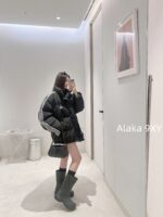 balenciaga  BB Classic Collection2024 Autumn/Winter New Collection Three Bar Bread Cotton Jacket/Men's and Women's Loose fit - Image 14