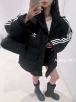 balenciaga  BB Classic Collection2024 Autumn/Winter New Collection Three Bar Bread Cotton Jacket/Men's and Women's Loose fit - Image 17
