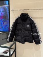 balenciaga  BB Classic Collection2024 Autumn/Winter New Collection Three Bar Bread Cotton Jacket/Men's and Women's Loose fit - Image 20