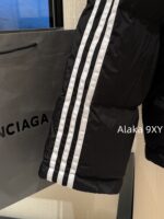 balenciaga  BB Classic Collection2024 Autumn/Winter New Collection Three Bar Bread Cotton Jacket/Men's and Women's Loose fit - Image 23