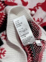 CELINE   2024 Autumn/Winter New "Christmas Limited Edition Series" Red Envelope Color blocked Kai Xuan Men Round Neck Wool Knitted Head Sweater for Women. - Image 16
