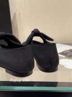 CHANEL    Early Spring New Milan Fashion Show Collection  Super Hot Butterfly Knot Rabbit Ears Mary Jane Single Shoes for Women. Imported sheepskin is super comfortable - Image 19