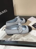 CHANEL    Early Spring New Milan Fashion Show Collection  Super Hot Butterfly Knot Rabbit Ears Mary Jane Single Shoes for Women. Imported sheepskin is super comfortable - Image 28