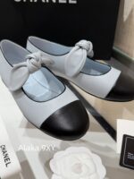 CHANEL    Early Spring New Milan Fashion Show Collection  Super Hot Butterfly Knot Rabbit Ears Mary Jane Single Shoes for Women. Imported sheepskin is super comfortable - Image 30